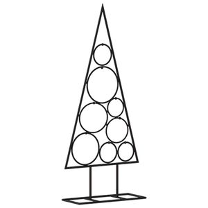 vidaXL Metall-Weihnachtsbaum Deko Schwarz 60 cm