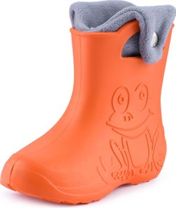 Ladeheid Eva Kinder Jungen Mädchen Gummistiefel Regenschuhe gefüttert LA-CA-04 (Orange/Grau, 22/23 EU) Ladeheid Eva Kinder Jungen Mädchen Gummistiefel Regenschuhe gefüttert LA-CA-04 (Orange/Grau, 22/23 EU)