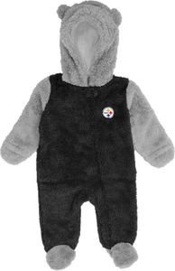 NFL Teddy Fleece Baby Overall - Pittsburgh Steelers - 0-3M NFL Teddy Fleece Baby Overall - Pittsburgh Steelers - 0-3M