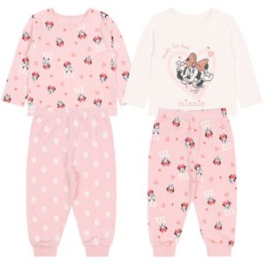 2x zweiteiliges Pyjama/Schlafanzug aus Baumwolle Minnie Maus DISNEY   9-12m 80cm