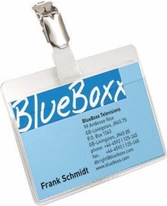 Durable Namensschild mit Clip - Landschaft - PVC - Transparent - 90 mm - 60 mm - 25 Stück(e)
