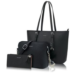 Mofut Shopper Handtasche Damen Schultertasche Handtaschen Tragetasche Set 3-Tlg, Groß Damen Handtasche, ​Geschenke für Frauen in schlichter Optik