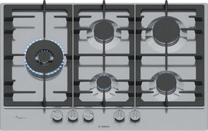 Varná doska Bosch Series 6 PCS7A5I90 Nerezová integrovaná plynová varná doska 75 cm 5 zón