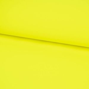 Bekleidungsstoff Polyester wasserabweisend reflektierend uni neon gelb