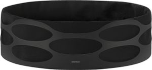 Stelton Embrace - Chlebak czarny matowy z czarnym workiem na chleb