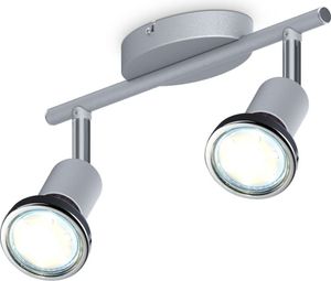 LED Deckenleuchte Wohnzimmer schwenkbar GU10 Metall Decken-Spot Lampe 2-flammig