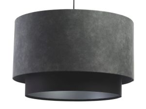 Lampa wisząca DOUBLE ZAMSZ 40 szara/czarna