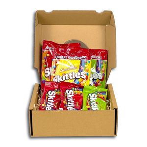 Genusslebenbox mit 600g Skittles im zufälligen Mix