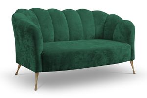 2-Sitzer Sofa Couch ADRIA eureka 2121 golden Muschel 155 x 78 x 83cm