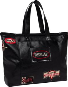 REPLAY Schultertasche Shopper Black schwarz REPLAY Schultertasche Shopper Black schwarz
