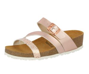 Lico Natural Glitter Damen Pantolette Sandalen Hausschuhe rot 560187 : 38