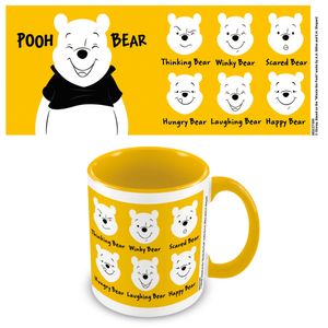 Disney Winnie the Pooh - yellow - Tasse Becher - Ø8,5 H9,5cm