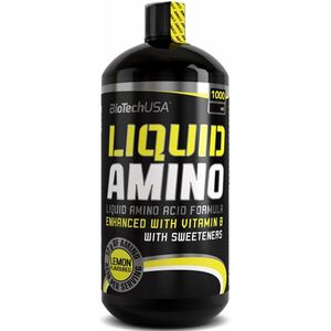 BioTech USA Liquid Amino Nitron Flüssig Aminosäuren, 1000ml, Geschmack:Zitrone