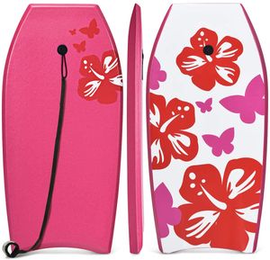 COSTWAY Bodyboard, Schwimmbrett Schwimmboard, Surfbrett Kinder und Erwachsene, Surfboard, Sup-Board 104x51x6cm