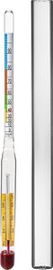 BROWIN Alkoholmeter mit Thermometer 0-95%, 405554 BROWIN Alkoholmeter mit Thermometer 0-95%, 405554