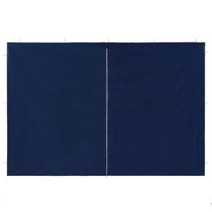 Möbel - CLORIS Partyzelt-Seitenwände 2 Stück mit Reißverschluss PE Blau, 1,2 kg 45116