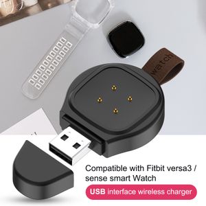 Wireless Ladegerät mini tragbare Smart Watch USB Fast Ladel Cradle Dock für Fitbit Versa3/Sense