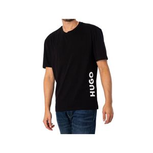 HUGO Beachwear Entspanntes T-Shirt, Schwarz M