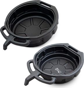 2er Set Bituxx Ölauffangwannen 10L + 15L Universal-Auffangwanne  Mehrzweckwanne Ölauffangbehälter Ölwanne Öl Wechsel laugen- und säurefest MS-19420