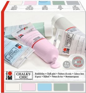 Marabu Kreidefarbe "Chalky-Chic" 5 x 100 ml