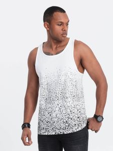 Ombre Clothing Herren-Tank-Top Akoth weiß M