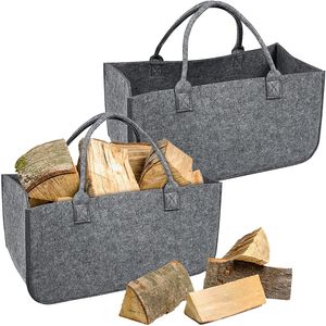 ACXIN 2 kusy plstěné kabelky, multifunkční kabelka s nosností 30 kg, vysoce kvalitní nákupní košík, velkoobjemová nákupní taška (světle šedá)