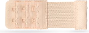 BH Verlängerung, flexible Erweiterung für BH's - Elastischer Bra Extender 2 Haken, Ösen - 9,5cm x 3,2cm ( Beige ) - BH-Verlängerer