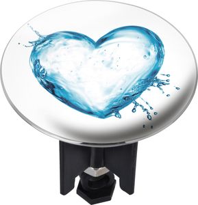 Waschbeckenstöpsel Pluggy® XL Water Heart