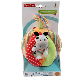 Happy People 40856 Fisher Price Greifball mit Zebra Stoff Kinder Spielzeug Baby