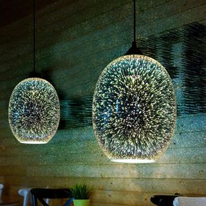 3D Kristall Pendelleuchte Deckenleuchte Bunt Deckenlampe Weihnachtsdekoration Feuerwerk Moderne Lampe