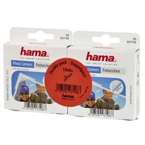Hama - 7108 Fotoecken-Spender Aktion, 2x500 Ecken, Doppelpack