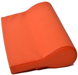 Nackenkissen Nackenpolster, Ergonomisch, ölabweisender Kunstlederbezug (Orange)