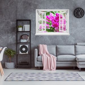 3D-Wandsticker Pinke Orchideen, Blume, Pink, Orchidee - Wandtattoo M1202 – Design 03 / mittel