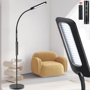 AIORBER LED Stehlampe,14W,mit 360° flexiblem Schwanenhals, dimmbar mit 3 Farbtemperaturen, 144 LEDs,für Lesesessel, Schlafzimmer, Leselampe, Schwarz AIORBER LED Stehlampe,14W,mit 360° flexiblem Schwanenhals, dimmbar mit 3 Farbtemperaturen, 144 LEDs,für Lesesessel, Schlafzimmer, Leselampe, Schwarz