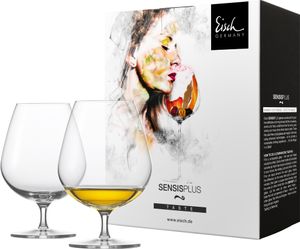 Eisch Vorteilset 2 Stück 2 Cognacgläser 500/211 im 4 farb. Geschenkkarton SUPERIOR SENSISPLUS 25005211 und Geschenk + Spende