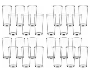 Wassergläser Set 230ml Trinkglas 24tlg Gläser-Set Saftgläser Glas Wasserglas