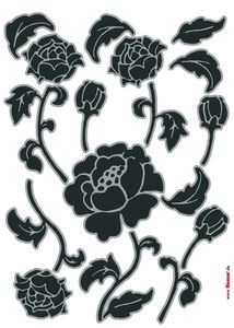 Komar Deco-Sticker "Tiffany" 50 x 70 cm, schwarz, 17001h
