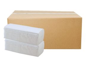 4.000 Blatt Papierhandtücher Premium Falthandtuch weiß Hochweiß 2-lagig 25 x 23 cm ZZ-Falz