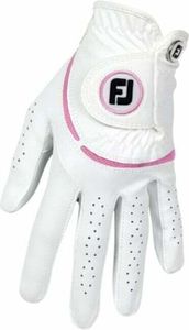 Footjoy Weathersof Golf White/Pink Ľavá ruka M Dámske rukavice