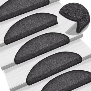 vidaXL Podložky na kroky 10 ks 56x17x3 cm antracit vidaXL Podložky na kroky 10 ks 56x17x3 cm antracit