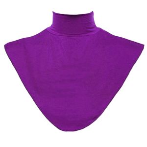 Modische Damen Krageneinsatz Abnehmbare Blusenkragen Rollkragen Farbe Lila