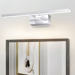 ZMH LED Spiegelleuchte Spiegellampe Weiß Wandlampe Wasserdicht IP44 Wandleuchte Neutralweiß 4000K Feuchtraumleuchte 6W 30CM für Badezimmer Keller Küche Badschrank