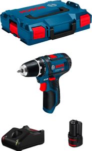 Bohrschrauber BOSCH GSR 12V-15 (1 x 3,0 Ah + GAL12V-40 + L-Boxx 102)