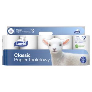 Lambi, Classic Papier toaletowy, 10 rolek