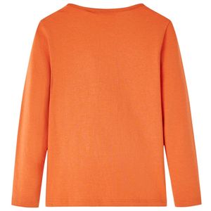 vidaXL Kinder-Langarmshirt Dunkelorange 140