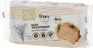Werz Reis Toastbrot glutenfrei -- 250g x 4  - 4er Pack VPE