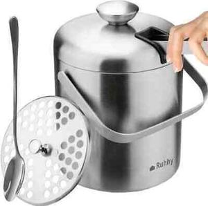 Doppelwandiger Eiskübel für Eiswürfel 1,3 Liter mit Deckel Doppelwandiger Eiskübel für Eiswürfel 1,3 Liter mit Deckel