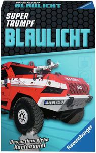 Karetná hra Ravensburger, Supertrumpf Blaulicht 20686, kvarteto a tromfová kartová hra pre fanúšikov techniky od 7 rokov