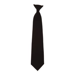 Yoko kravata s klipom BC1550 (jedna veľkosť) (čierna)