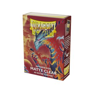 Dragon Shield Japanese Size Matte Sleeves (60) Clear Outer Sleeves
